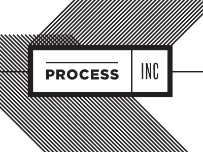 Process Inc lines logo process typography