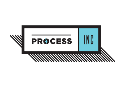 Process Inc Logo gotham knockout logo