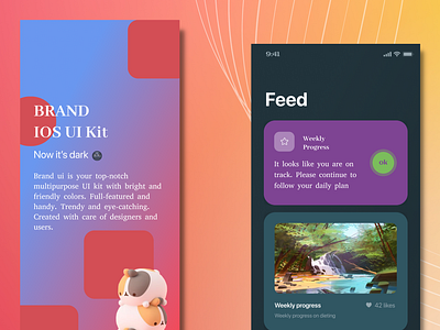 Brand IOS UI KIT Figma branding design ui ux website