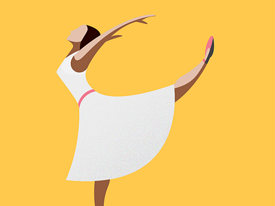 Ballett dancer (day13 of 100days challenge) design illustration illustrator cc vector vector art vector illustration