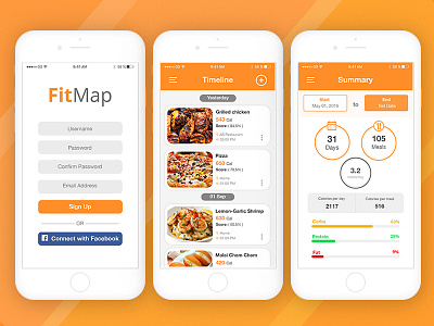 FitMap App UI