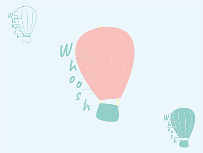 Hot Air Balloon brand identity branding dailylogochallenge day2 graphic design hot air balloon identity illustration logo logo design logotype vector whoosh воздушный шар логотип