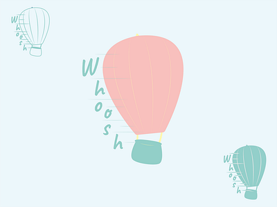 Hot Air Balloon brand identity branding dailylogochallenge day2 graphic design hot air balloon identity illustration logo logo design logotype vector whoosh воздушный шар логотип