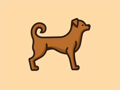 Murray the dog brand dog icon identity illustration logo puppies