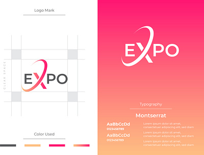 Expo | Letter X Initial Abstract Company Logo Design element