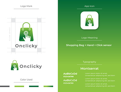 Onclicky | Online Ecommerce Shop Abstract Logo Design tech