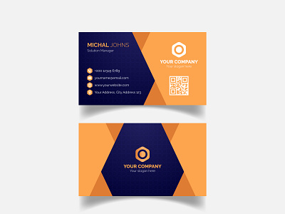 Minimalist business card design template