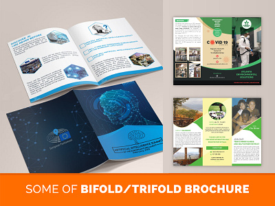 Folding brochure design trifold