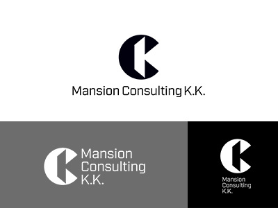 Mansion Consulting K.K. identity japan logo minimal monotone symbolmark