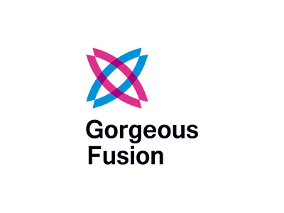 Gorgeous Fusion brand collection colorful identity logo minimal symbolmark