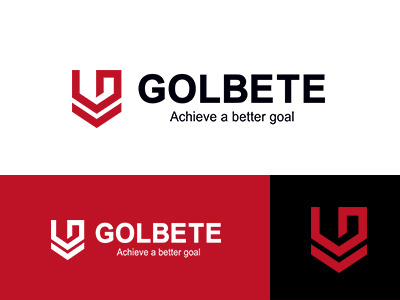 GOLBETE designworks goal identity japan logo minimal red symbolmark