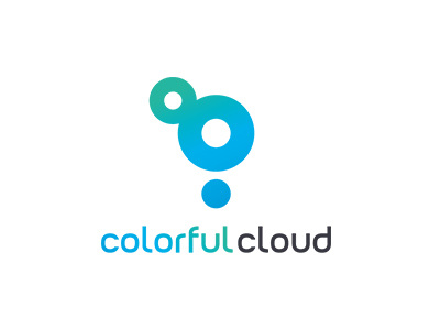 colorfulcloud cloud collection colorful gradation identity logo symbolmark