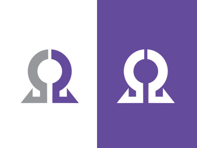 MSD SYMBOL COLLECTION 057 collection gray identity logo minimal omega purple symbolmark