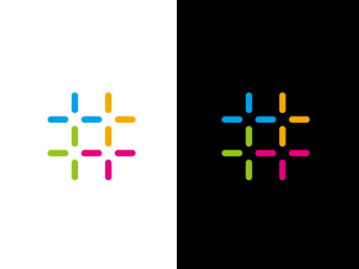 MSD SYMBOL COLLECTION 061 collection colorful identity line logo minimal plus symbolmark
