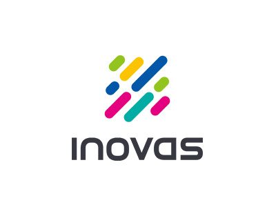 Inovas brand colorful creation future identity innovation japan logo simple symbolmark value