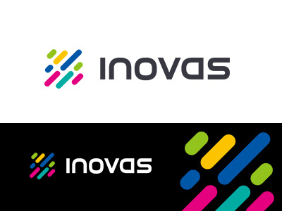 Inovas brand colorful creation identity innovation japan logo symbolmark value