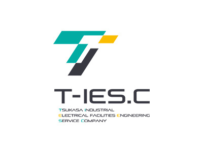 T-IES.C Corporation brand electric engineering identity industrial japan logo symbolmark