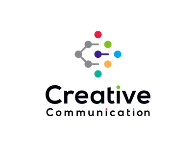 Creative communication collection colorful designworks identity japan logo minimal simple symbolmark