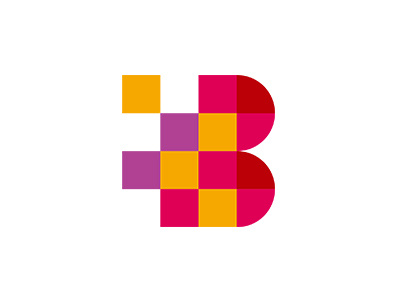 Pixe-B brand collection colorful designworks grid identity logo minimal simple symbolmark