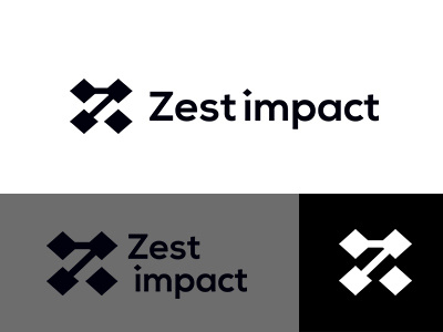 Zest impact brand collection identity impact logo minimal monotone simple symbolmark zest