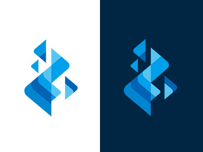MSD SYMBOL COLLECTION 081 blue brand collection fire identity logo minimal simple symbolmark