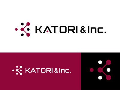 KATORI & Inc. brand dot identity japan k line logo minimal simple symbolmark