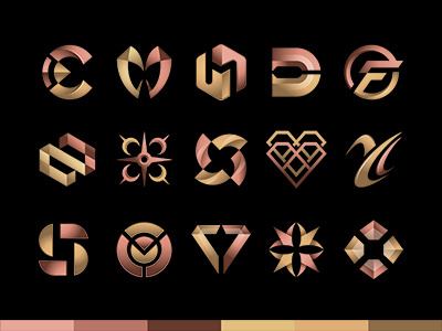 Logo collection metallic version