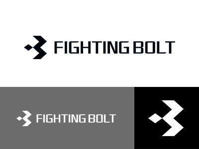 FIGHTING BOLT brand designworks identity japan logo logodesign logowork logoworld minimal monotone simple symbolmark
