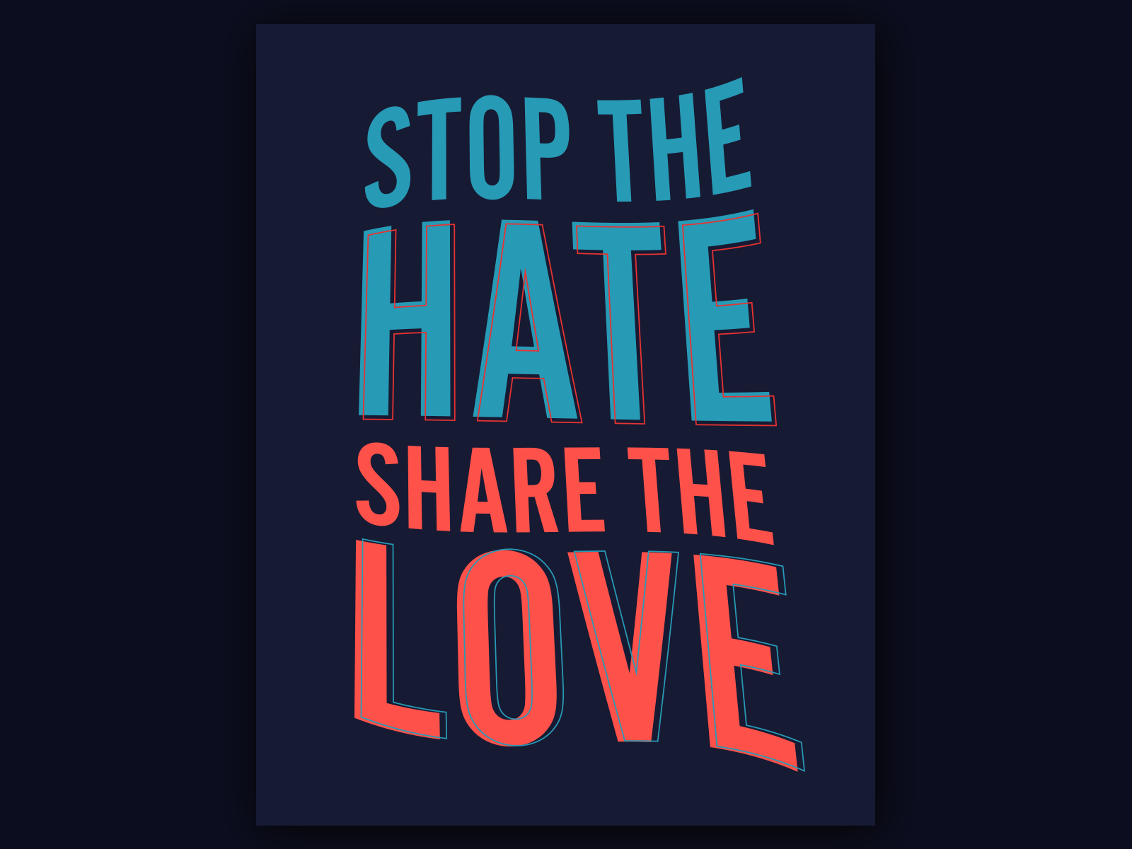 Love & Hate by Kurt Rasos on Dribbble