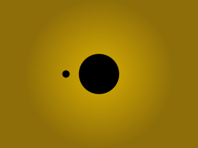 Orbit circles orbit yellow