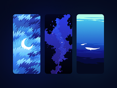 Moonborne - illustration app design illustration moon night
