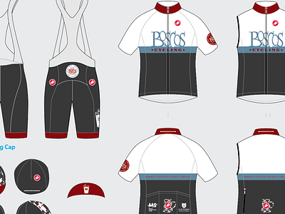 Boscos Cycling - 2013 Kits bibs cycling kit uniform