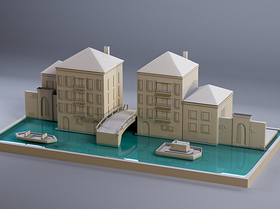 Venice 🤍 3d design 3d modeling illustration italy venice 🤍