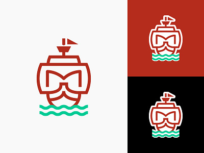 Masts Logo design logo mark masts ship symbol