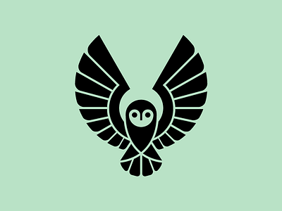 Owl design geometic logo modern owl symbol