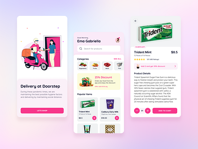 Grocery Delivery App concept delivery design figma grocery grocery app grocery delivery