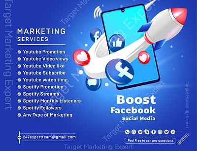 I will do premium Facebook promotion design graphic design illustration youtube channel monetization youtube monetization