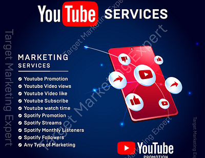 I will do premium youtube video promotion or channel Promotion branding logo youtube channel monetization