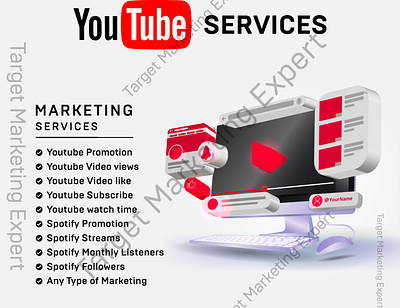 I will do premium youtube video promotion or channel Promotion branding logo youtube channel monetization