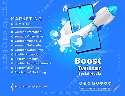 I will do premium Twitter promotion branding logo youtube channel monetization