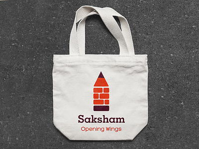 Saksham Bag branding design totebag