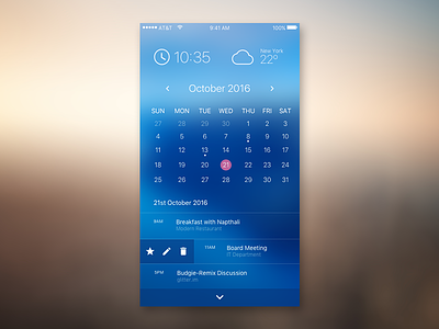 iOS Calendar App calendar ios