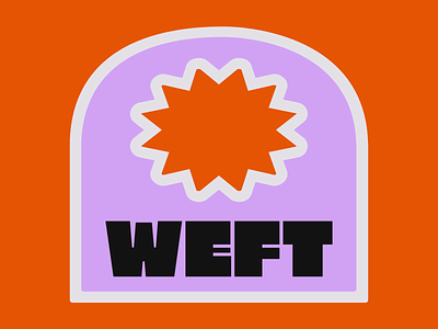 WEFT. graphic design logo vector