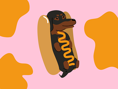 hot dog graphic design illustration vector