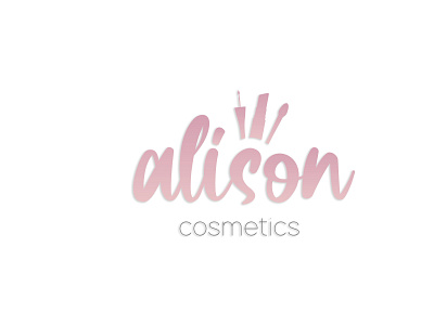 alison cosmetics design graphic design logo typography vector