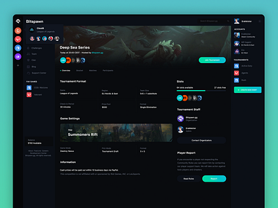 Bitspawn - Competitive Gaming Platform Tournament System by Milovan ...