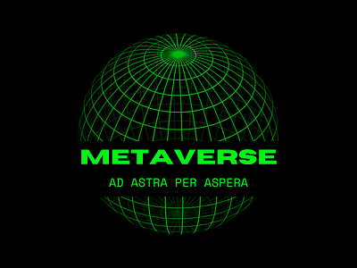 The Metaverse branding design vector