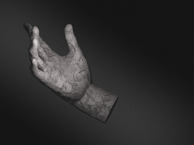 The Hand 3d black c4d cg color hand life look motion graphics noise redshift render style usa