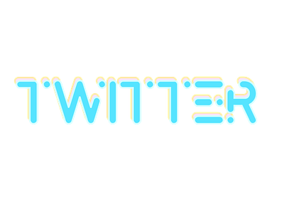 TWITTER LOGO app art artist branding design digital artist graphic design illustration logo twitter typography ui ux vector