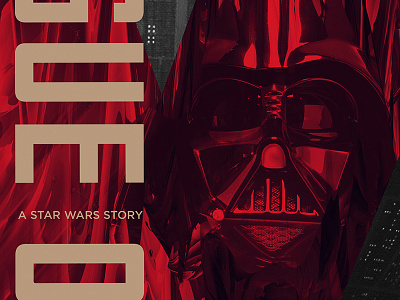 Star Wars:Rogue One Poster film graphic design movies photoshop poster rogue one star wars typography vader vector